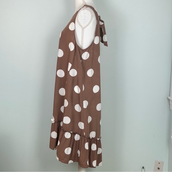 LOFT Polka Dot Tie-Back Sleeveless Swing Dress - Picture 7 of 11